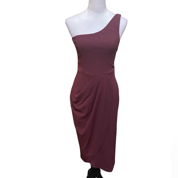 NWT Trixxi One Shoulder Cocktail Dress - Picture 2 of 3